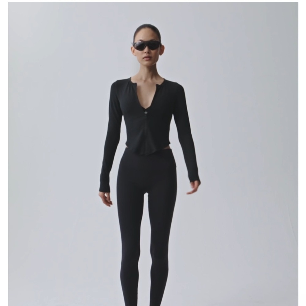 ALO Yoga Ribbed Stardust Jacket - Black